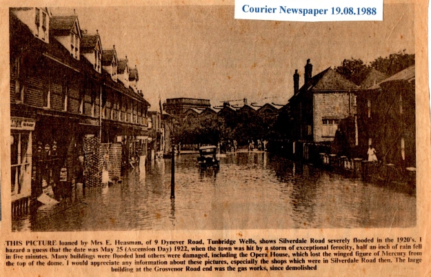 Silverdale Road - flooded 1920s